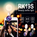 Объектив RK19S Selfie Artifact с подсветкой 3 уровня яркости, холодный и теплый свет + Широкоугольная WIDE линза + МАКРО линза + ФИШАЙ