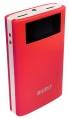 Внешний аккумулятор BIGRIT SK100 с будильником и часами - 10 000 mAh дополнительная батарея АКБ для смартфонов и планшетов (красный)
