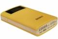 Внешний аккумулятор BIGRIT SK100 с будильником и часами - 10 000 mAh дополнительная батарея АКБ для смартфонов и планшетов (желтый)