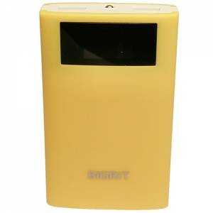 Внешний аккумулятор BIGRIT SK100 с будильником и часами - 10 000 mAh желтый