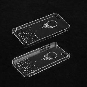 Купить прозрачный чехол накладка со стразами для iPhone 5/5S (Метеорит) в интернет магазине