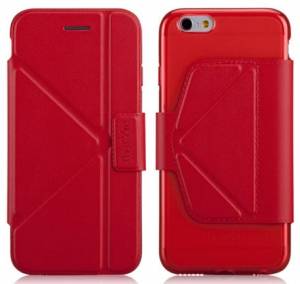Купить Кожаный чехол-книжка для iPhone 6/6S - The Core Smart Case - Red онлайн online интернет-магазин