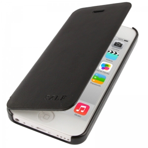 Купить чехол книжка SZLF Flip для iPhone 5C с флипом (черный) в интернет магазине