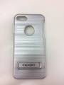 Противоударный чехол накладка для iPhone 7 / 8 TPU+PC "Spigen" Style (Silver)