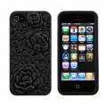 Чехол накладка Blossom с розами для iPhone 5 / 5S черный