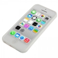 Чехол накладка Dot TPU Case для iPhone 5C (белый с разноцветным)