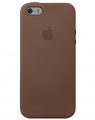 Чехол в стиле Apple Case для iPhone SE / 5S / 5 под оригинал с логотипом (коричневый)