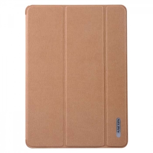 Купить Кожаный чехол для iPad Air / iPad 2017 Baseus folio case золотой