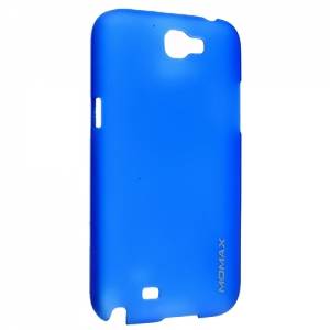 Купить чехол накладку Momax Ultra Thin для Samsung Galaxy Note 2 с эффектом soft touch (синяя) CHUTSANOTEIITB1