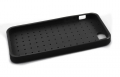 Гелевый чехол с клетчатым узором Checkered для iPhone 5 \ 5S (черный)