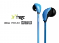 Наушники гарнитура iFrogz Audio Coda Buds с микрофоном для Apple, Android, плееров и др. гаджетов (голубой)