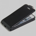 Кожаный чехол с флипом для iPhone 5/5S/SE "блокнот" с магнитным держателем Magnet Flip Case (Black)