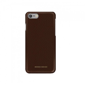 Купить кожаный чехол накладку для iPhone 7 / 8 Moodz Floater leather Hard Chocolate (dark brown), MZ901023