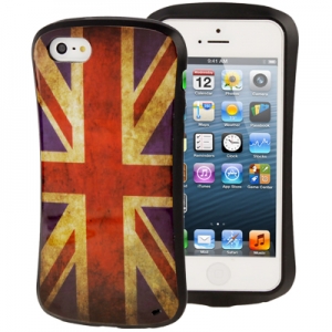 Купить гелевый чехол для iPhone SE / 5S / 5 с флагом UK London flag Waistline Style в интернет магазине