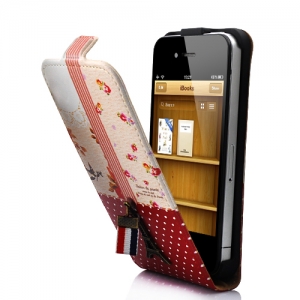 Купить кожаный чехол блокнот Happymori Eiffel Tower для iPhone 4 / 4S в интернет-магазине
