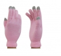 Перчатки iGloves для iPhone, iPad, iPod Touch, Samsung, HTC и др. емкостных дисплеев (розовые)