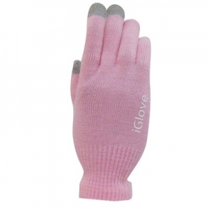 Купить перчатки iGloves для iPhone, iPad, iPod Touch, Samsung, HTC и др. емкостных дисплеев (розовые) в интернет-магазине