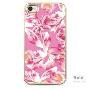 Купить чехол накладка для iPhone 4 / 4S с авторским дизайном MOSNOVO Pink Orchid (с пленкой в комплекте) в интернет магазине
