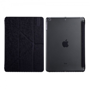 Купить кожаный чехол Momax Flip Cover для Apple iPad Air / iPad 2017 с подставкой оригами (FCAPIPAD5B3) Black