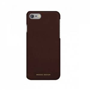 Купить нубуковый чехол накладку для iPhone 7 Moodz Nubuck Hard Chocolate (dark brown), MZ901002 