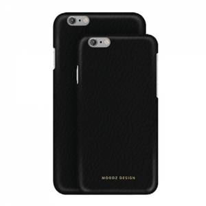 Купить кожаный чехол накладку для iPhone 6/6S Moodz Floater leather Hard Notte (black), MZ901013