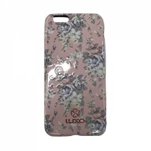 Купить чехол накладку Luxo для iPhone 6 / 6S "Цветы" с покрытием Soft Touch (вид 1)