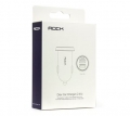 Автозарядка Rock 2.4A Ditor Car Charger 2 USB для смартфонов и планшетов, White (RCC0108)