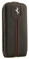 Кожаный чехол с флипом для Samsung Galaxy S4 Ferrari Montecarlo Flip Black (FEMTFLS4BL)