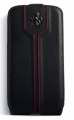 Кожаный чехол с флипом для Samsung Galaxy S4 Ferrari Montecarlo Flip Black (FEMTFLS4BL)
