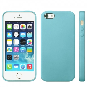 Купить чехол в стиле Apple case Official Design для iPhone 5 / 5S / SE голубой в интернет магазине