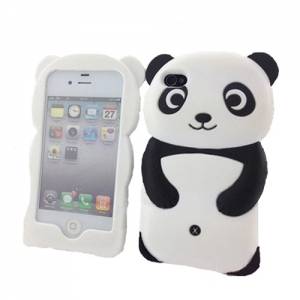 Купить объемный 3D чехол в форме панды для iPhone 6 / 6S Panda style 