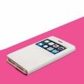 Двухсторонний чехол книжка для iPhone 6/6S X-Fitted Dual Use с приватным окошком Anti Privacy (розовый+белый)