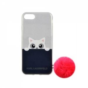 Купить гелевый чехол для iPhone 7 / 8 Karl Lagerfeld K-Peek A Boo Hard Transparent TPU Pink, KLHCP7TRGPABPI