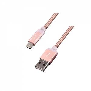 Купить USB кабель EnergEA Alu Blase для iPhone/iPad 8 pin Lightning MFI, Rose gold 1.2 метра (CBL-AB-RGD12)