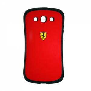 Купить чехол накладку для Samsung Galaxy S3 Ferrari Scuderia Hard Bumper Red (FESCBUS3RE)