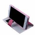 Двухсторонний чехол книжка для iPhone 6/6S X-Fitted Dual Use с приватным окошком Anti Privacy (розовый+белый)