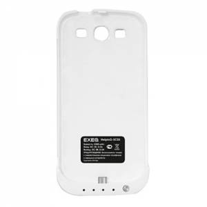 Купить чехол аккумулятор EXEQ для Samsung Galaxy S3/S3 Duos, 2300 мАч, белый (SC05)