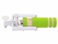 Миниатюрный монопод телескопический LP Mini (длина селфи палки от 13 до 60 см.) съемка через разъем для наушников (зеленый)