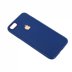 Купить чехол в стиле Apple Case для iPhone 7 TPU с логотипом (Blue)