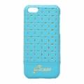 Кожаный чехол накладка для iPhone 5C Guess GIANINA Hard Turquoise (GUHCPMPET)