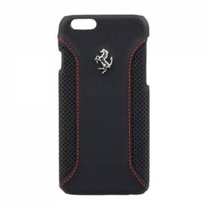 Кожаный чехол-накладка для iPhone 6 / 6S Ferrari F12 Hard, Black (FEF12HCP6BL)
