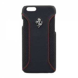 Кожаный чехол-накладка для iPhone 6 / 6S Ferrari F12 Hard, Black (FEF12HCP6BL)