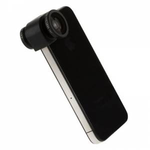 Купить объектив FishEye + Увеличение 3 в 1 для iPhone 4/4S в магазине