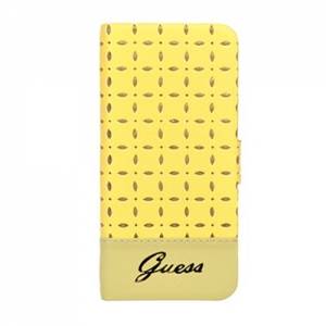 Купить кожаный чехол-книжка для iPhone 6 / 6S GUESS Gianina Booktype Yellow