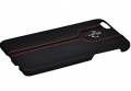 Кожаный чехол накладка для iPhone 6 Plus / 6S Plus Ferrari Montecarlo Hard Black (FEMTHCP6LBL)