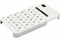 Кожаный чехол накладка для iPhone 4/4S Karl Lagerfeld TRENDY Hard White (KLHCP4TRSW)