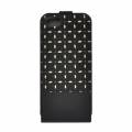 Кожаный чехол с флипом для iPhone 6 / 6S GUESS Gianina Flip, Black (GUFLP6PEB)