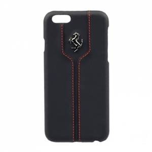 Купить кожаный чехол-накладка для iPhone 6 / 6S Ferrari Montecarlo Hard, Black (FEMTHCP6BL)