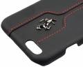 Кожаный чехол-накладка для iPhone 6 / 6S Ferrari Montecarlo Hard, Black (FEMTHCP6BL)