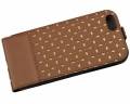 Кожаный чехол с флипом для iPhone 6 / 6S GUESS Gianina Flip, Cognac (GUFLP6PEC)